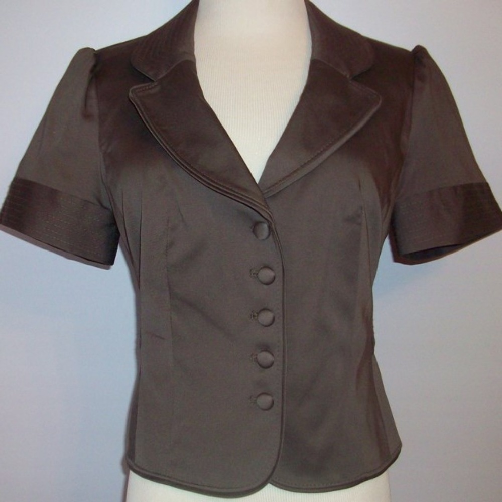 NWT The LIMITED Dark Taupe Lined Top